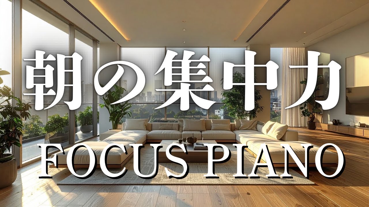【午前の作業用BGM】生活ルーティンに寄り添うピアノ｜2時間｜Life Routine Calm Piano《DAY FOCUS》