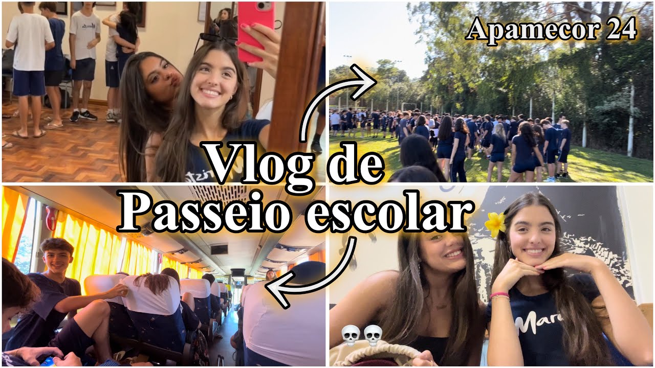 Vlog passeio escolar 2° ano do Ensino médio (Apamecor 24)