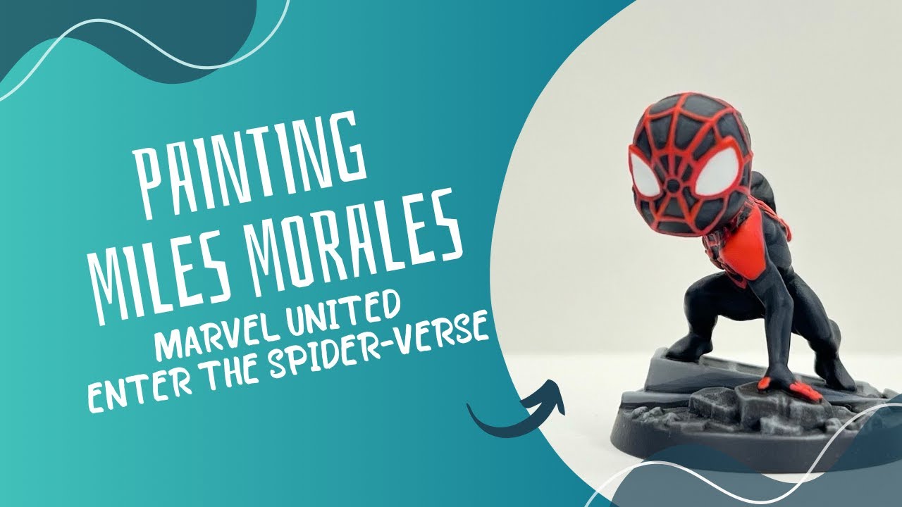Painting Miles Morales-  Marvel United - Enter the Spider-Verse - Miniature Painting Tutorial