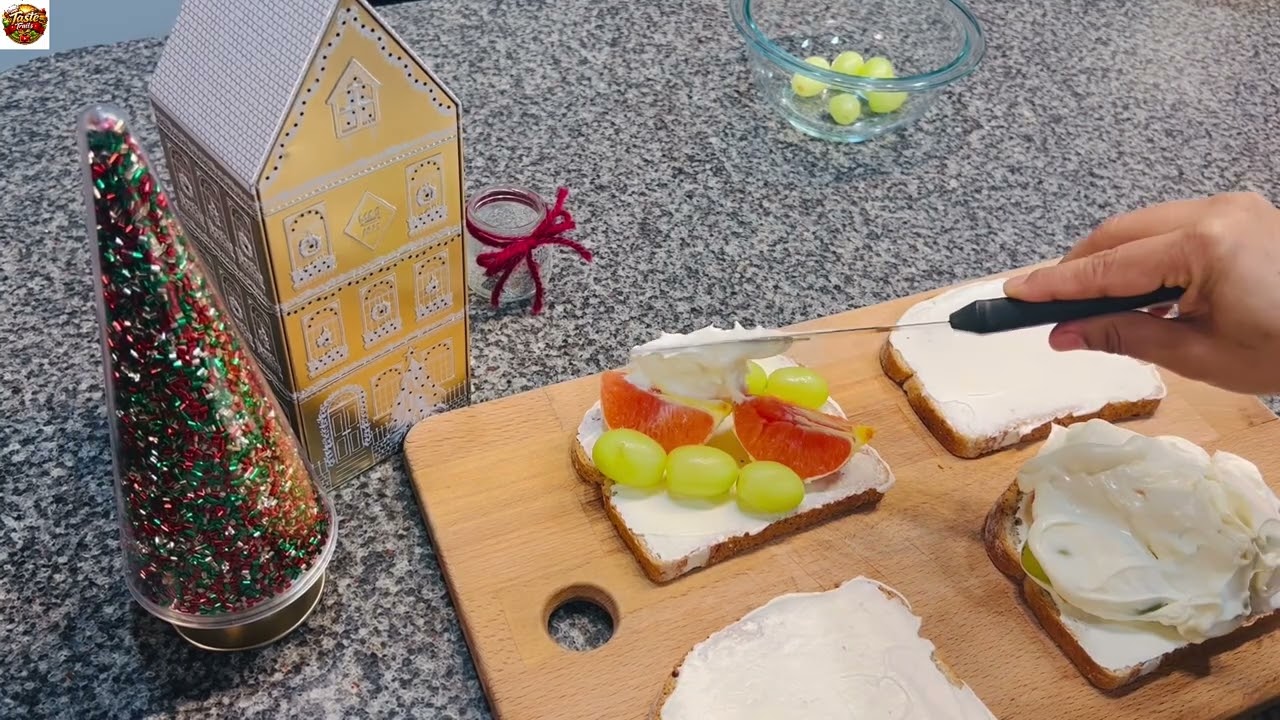 Japanese Mix Fruit Sando Recipe | Easy & Creamy Fruit Sandwich | Easy Snacks | Taste Trails