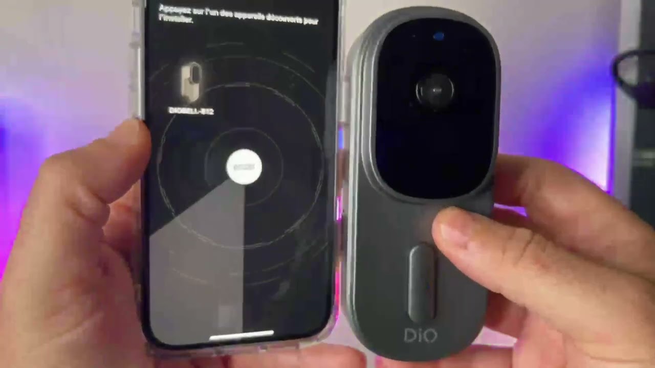 DIOBELL B12 Sonnette Connect&eacute;e Sans Fil Accessible iOS Android : Sonnette avec Application DIO one