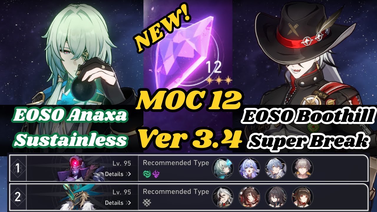 E0S0 Anaxa Sustainless & E0S0 Boothill Super Break | New MOC 12 | 3 Stars | Honkai Star Rail 3.4