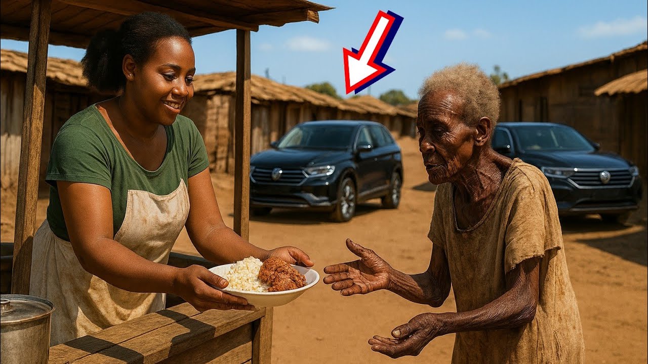 Une vendeuse nourrissait une vieille sans-abri...Jusqu'au jour où quatre SUV ce gare à son échoppe.