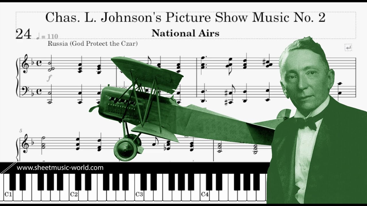 National Airs IV (1914) Rag Piano - Charles Leslie Johnson (Sheets Tutorial Piano score)