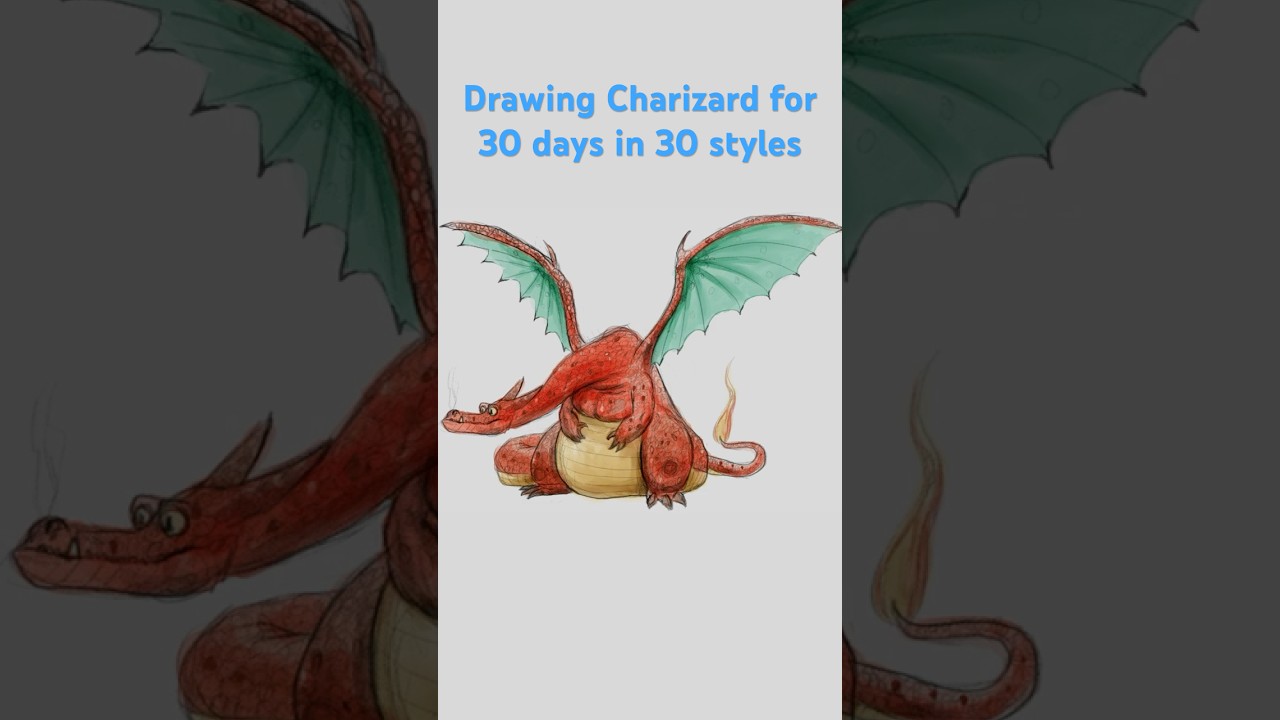Nico Marlet & HtTYD. Charizard 303030 Challenge Day 28 #30years #anniversary #charizard #pokemon
