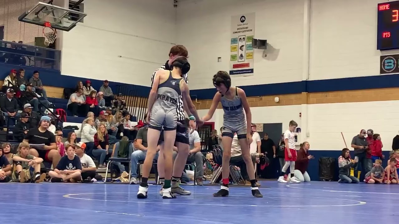 1. Middle School Wrestling meet at Mont Harmon - 85 lb - match  11/02/2024