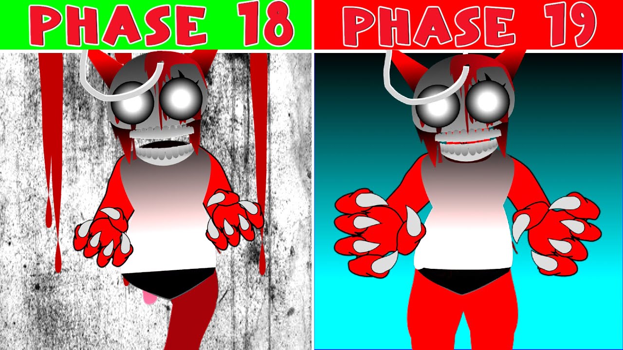 Sprunki New Human &ndash; Phase 18 vs Phase 19 Mod Comparison (Fan Mod)