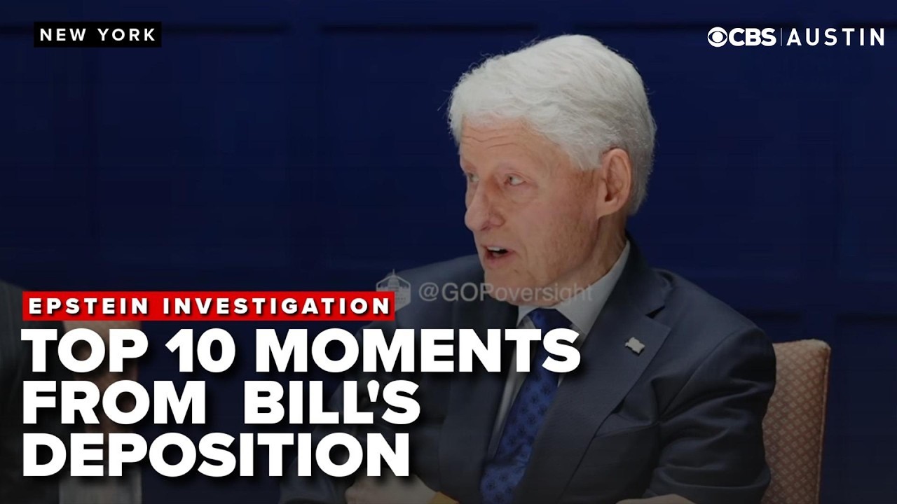 10 MOMENTS you can't miss from Bill Clinton's EPSTEIN DEPOSITION