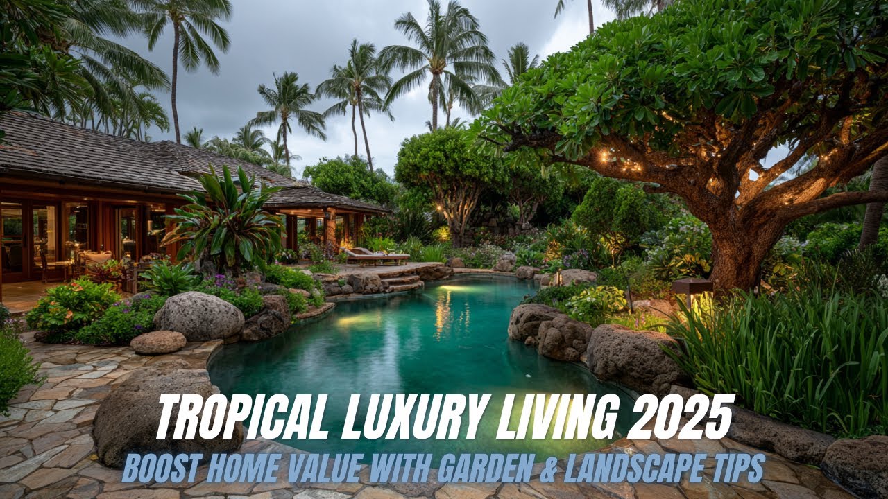 Tropical Luxury Living: Garden & Landscape Ideas That Maximize Home Value in 2025