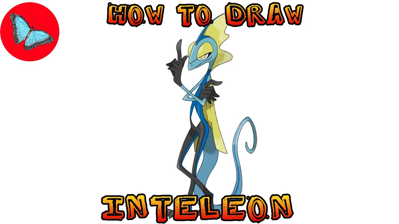How To Draw Pokemon - Inteleon | Drawing Animals