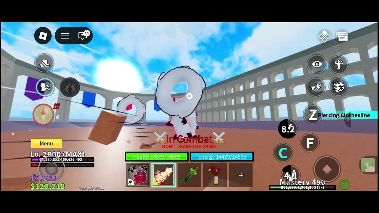 Me fightin my brother in blox fruits