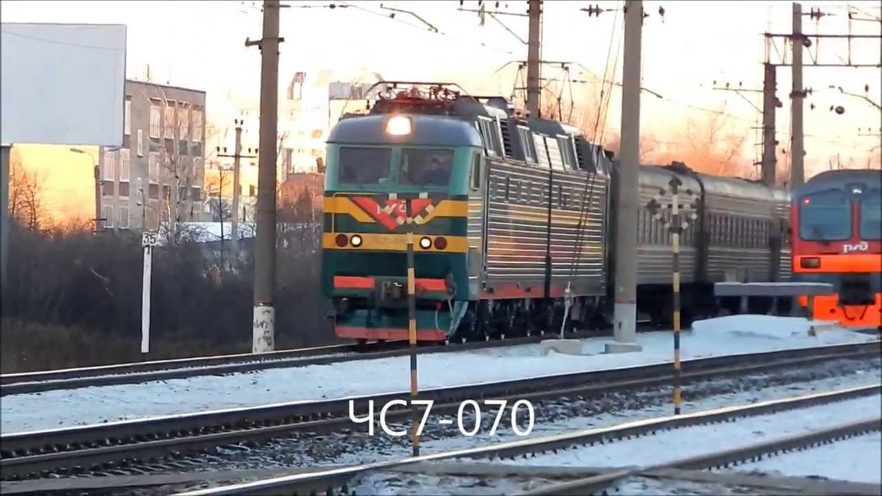Курское направление зимой 2014-ого - перегон Щербинка - Силикатная
