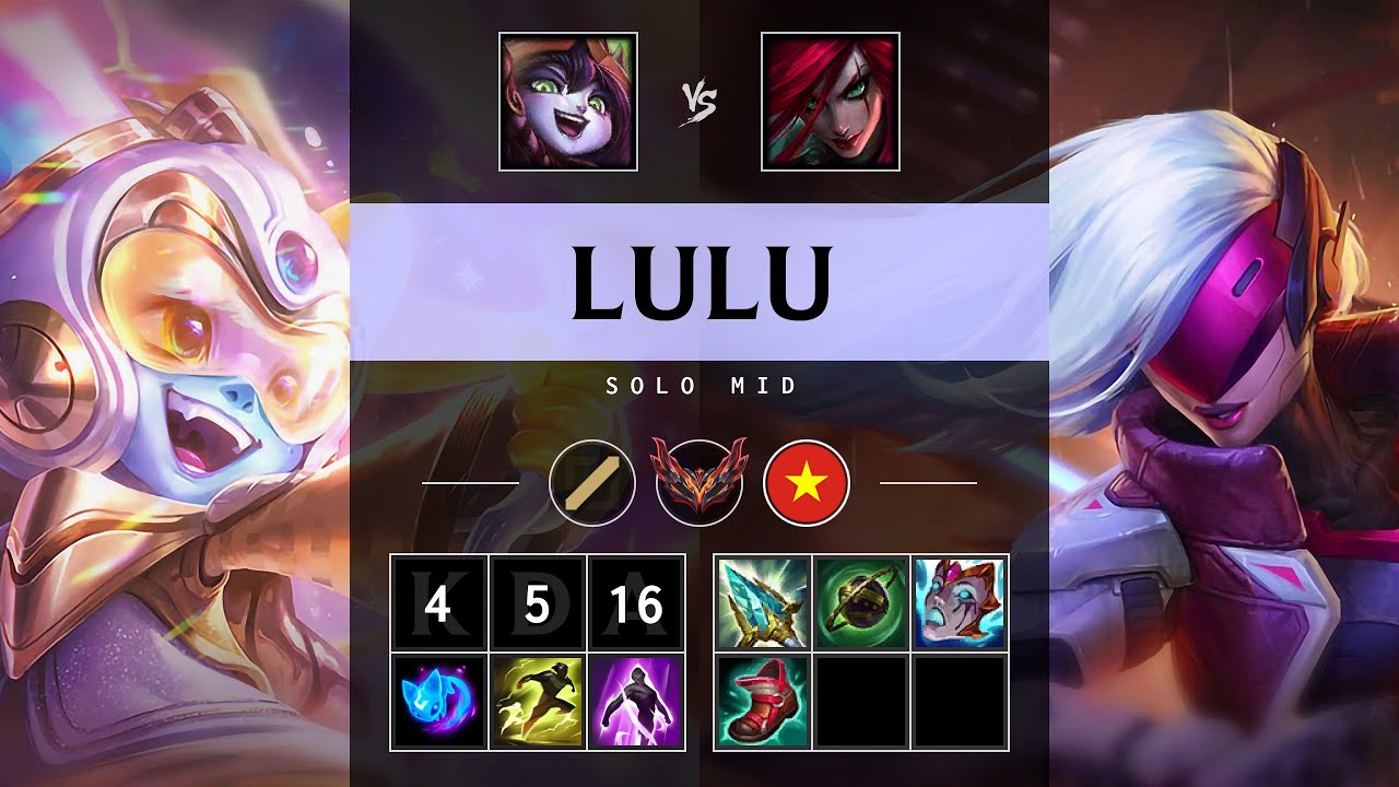 Lulu Mid vs Katarina - VN Grandmaster Patch 25.07