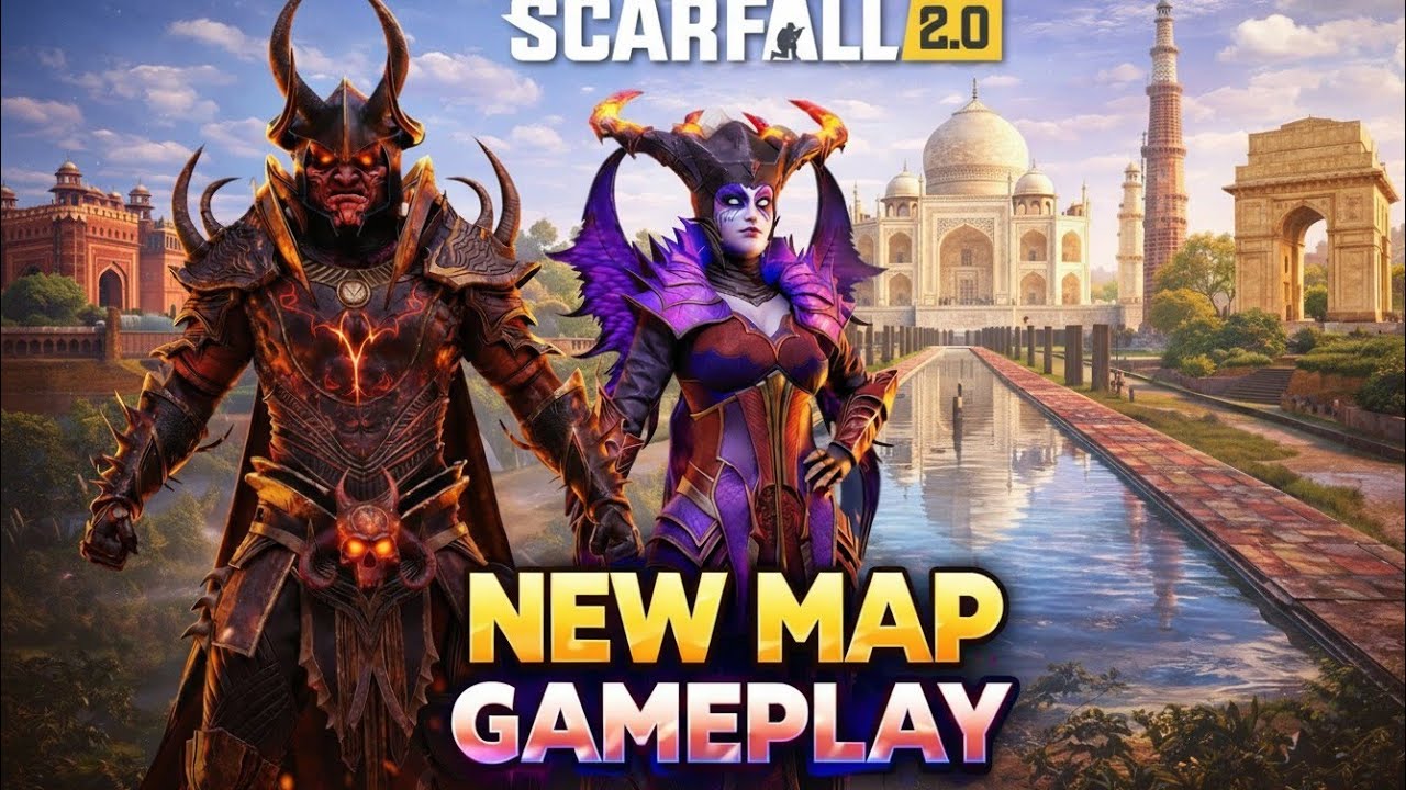 SCARFALL 2.0 New Map India 🇮🇳 Taj Mahal Style Map Gameplay | Full Gameplay Hindi