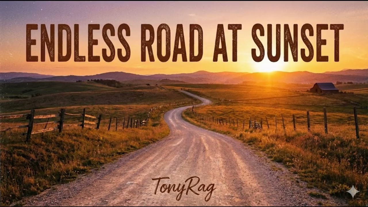 Endless Road at Sunset