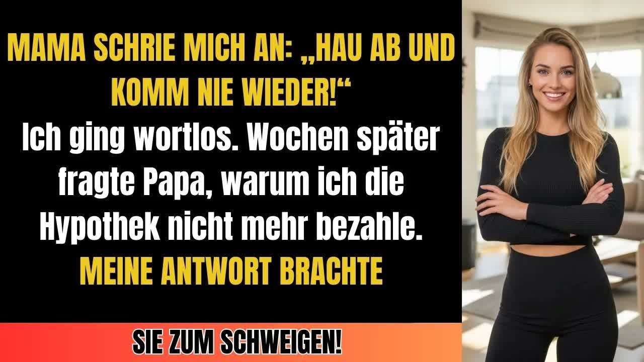 Meine Mutter warf mich raus, während ich ihre Hypothek zahlte – Mein Schweigen endete am 15