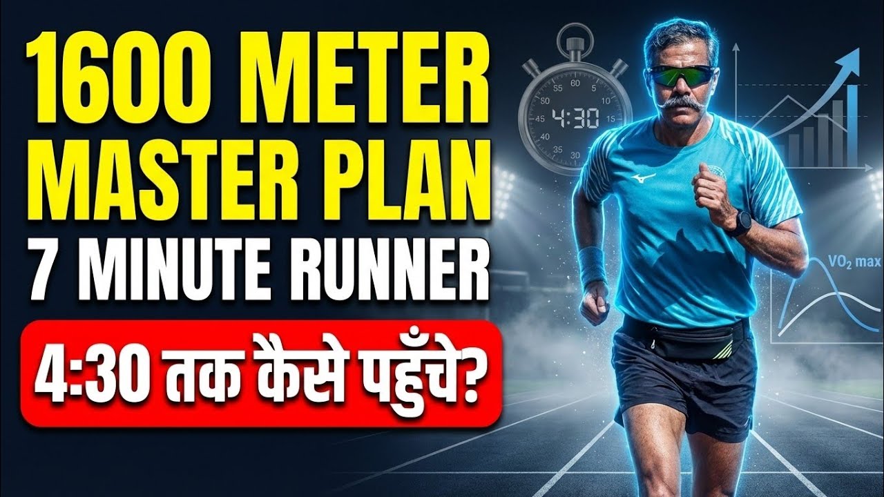 1600 Meter Master Plan7 Minute Runner भी 4:30 तक कैसे पहुँचे? | Scientific Training Blueprint