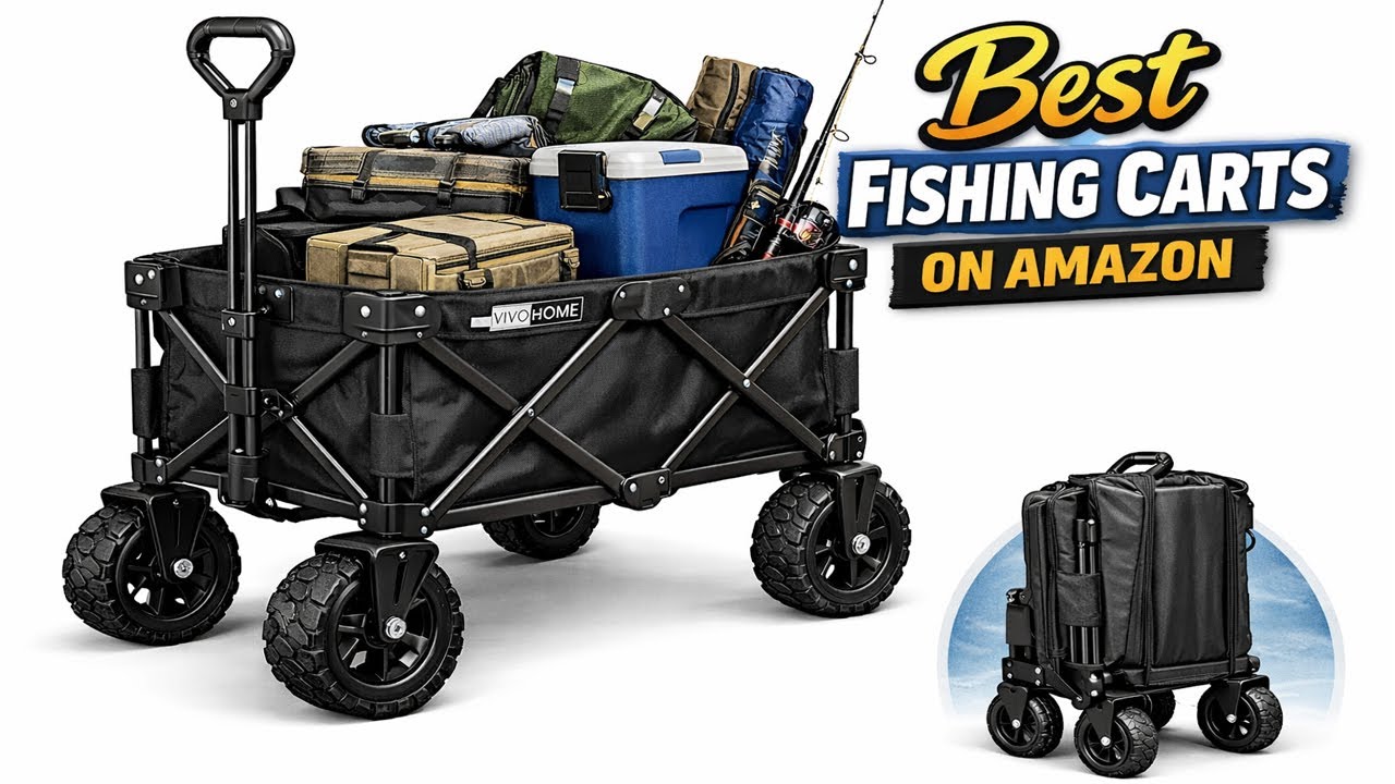 Top 5 BEST FISHING CARTS ON AMAZON Right NOw
