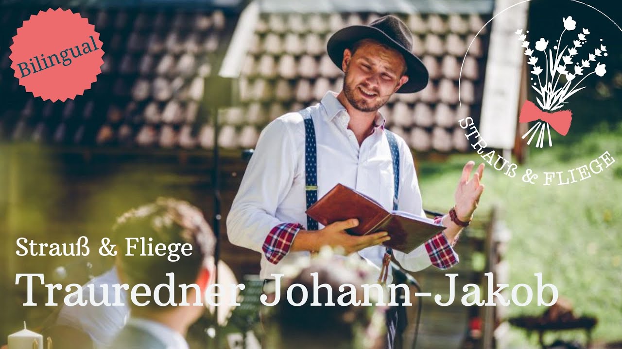 Trauredner Johann-Jakob aus Berlin/München | Strauß & Fliege
