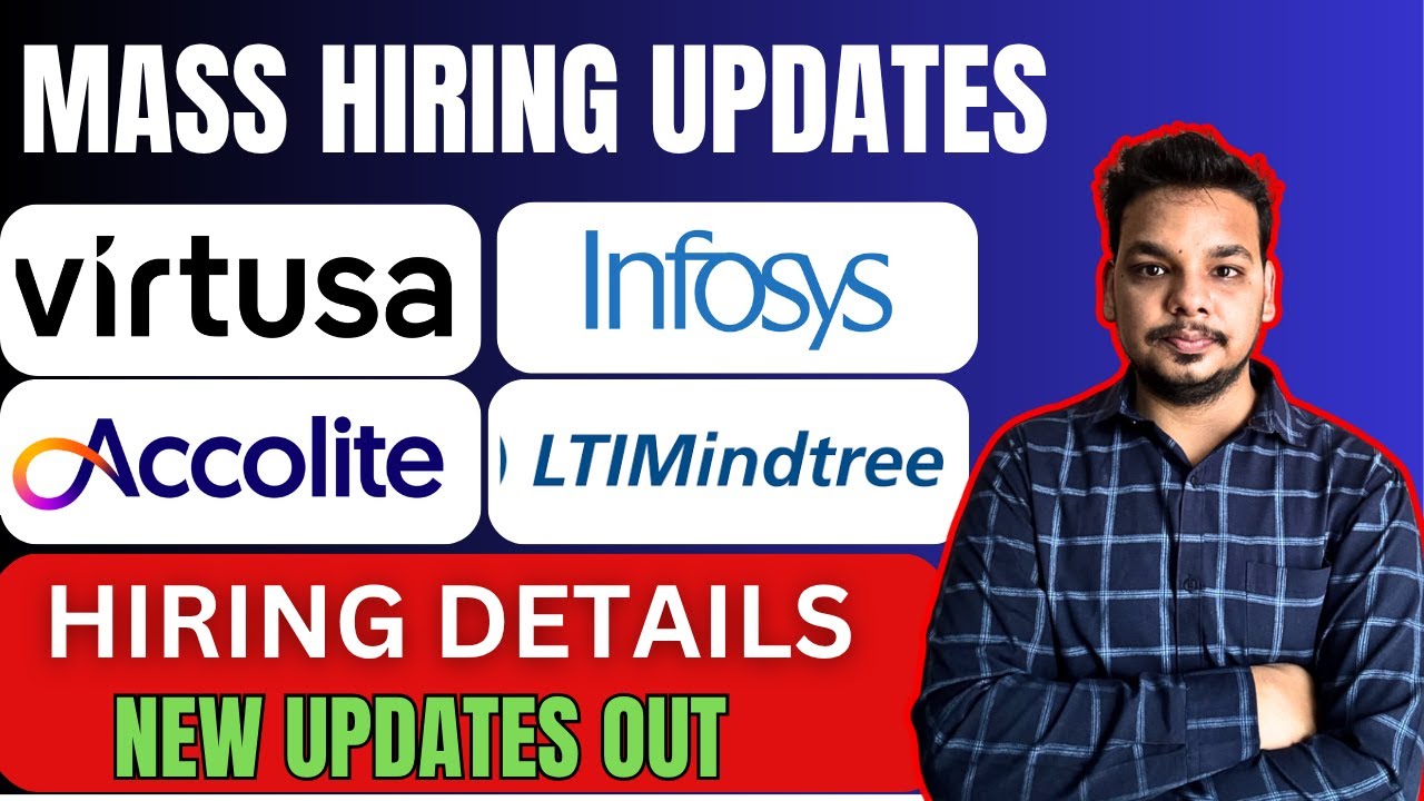 Virtusa , LtiMindtree , Infosys , Accenture , Capgemini Hiring Updates | On/Off Campus Hiring Update