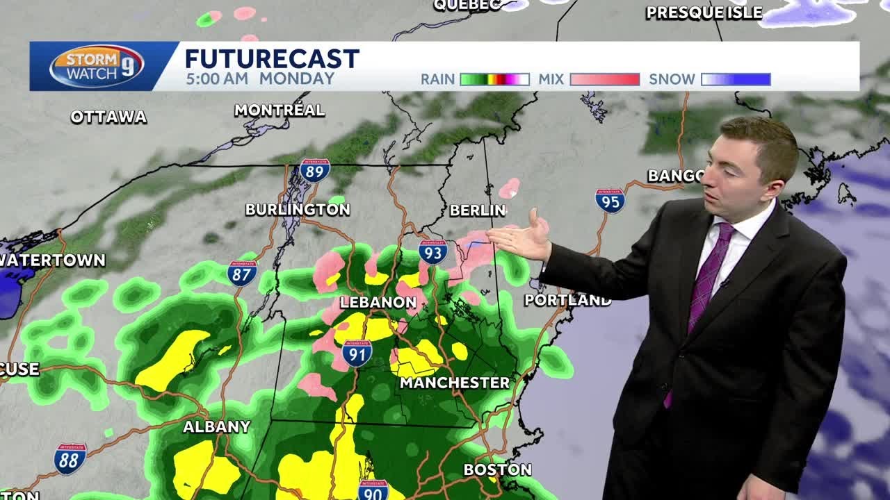 Video: Rain & gusty wind expected Monday