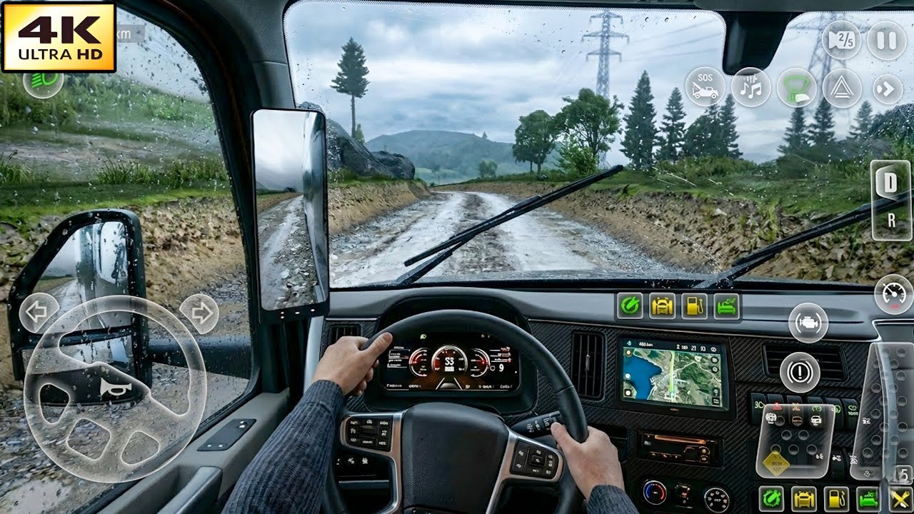 Truck Simulator EVO: Drive USA | OFFROAD Delivery Solar Panels | 4K ULTRA 