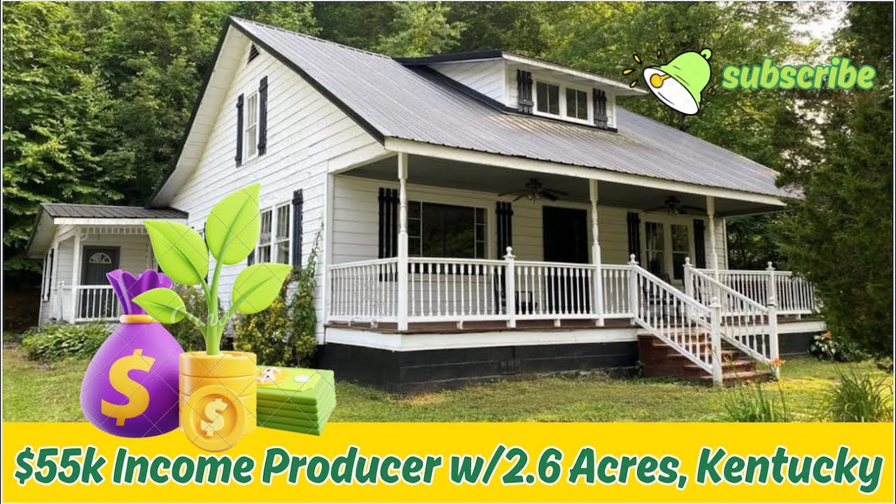 Kentucky Income Producer $55k House w/2.6 Acres + Mobile Home