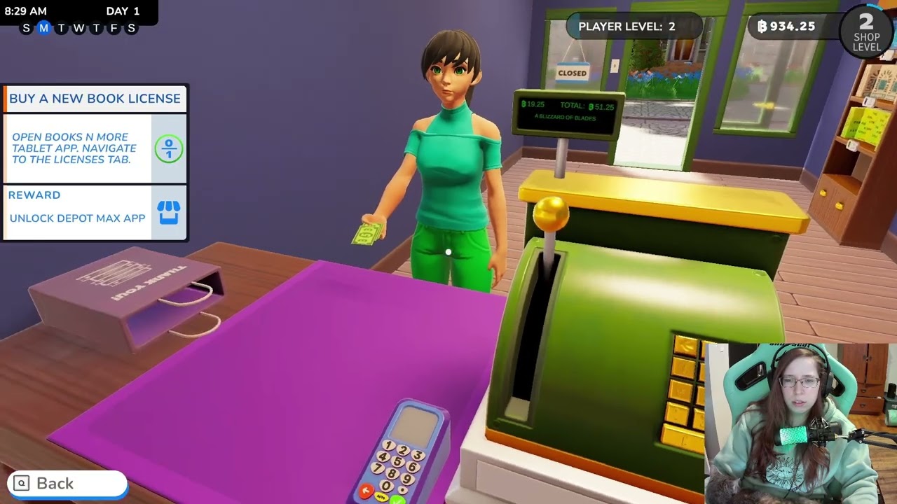 First time playing Bookshop Simulator