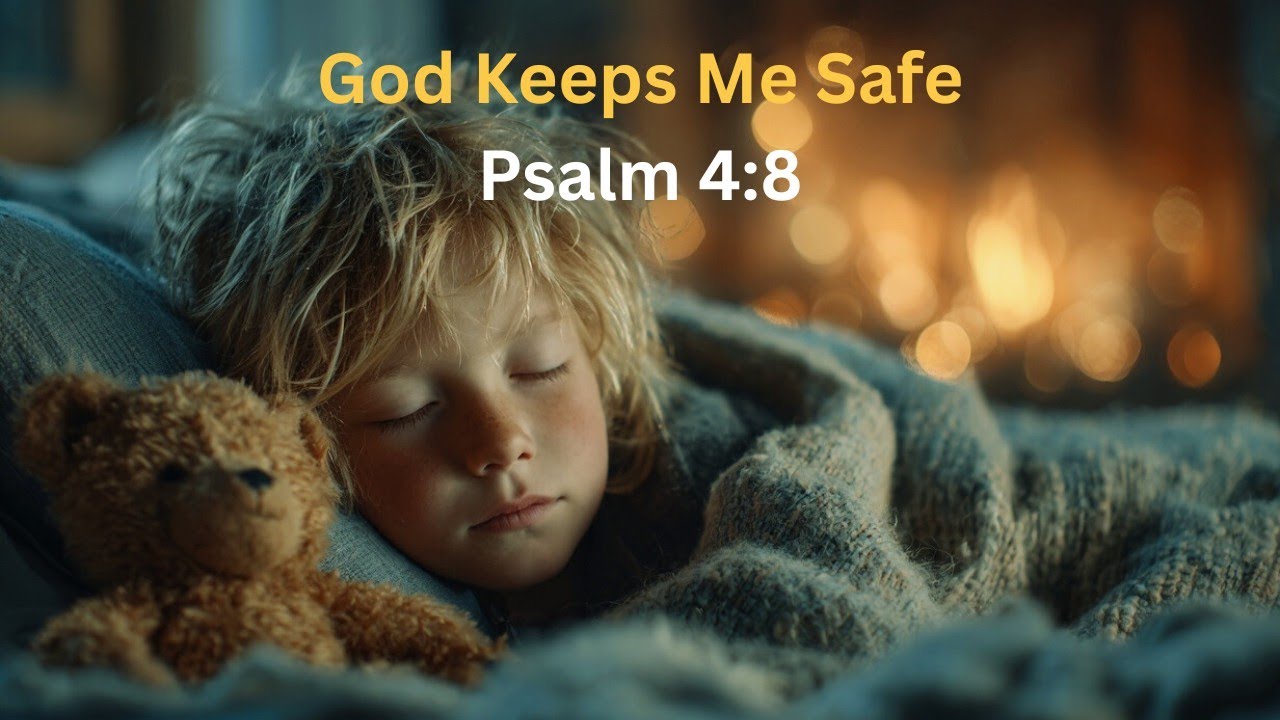 Psalm 4:8 Lullaby for Kids | Christian Bedtime Song | Sleep in God’s Peace