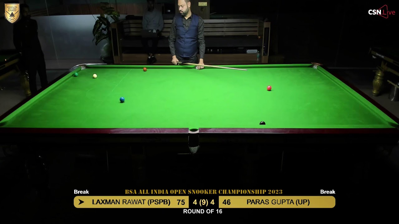 PRE QUARTER FINAL - LAXMAN (PSPB) vs PARAS GUPTA (UP) - ALL INDIA OPEN SNOOKER CHAMPIONSHIP 2023