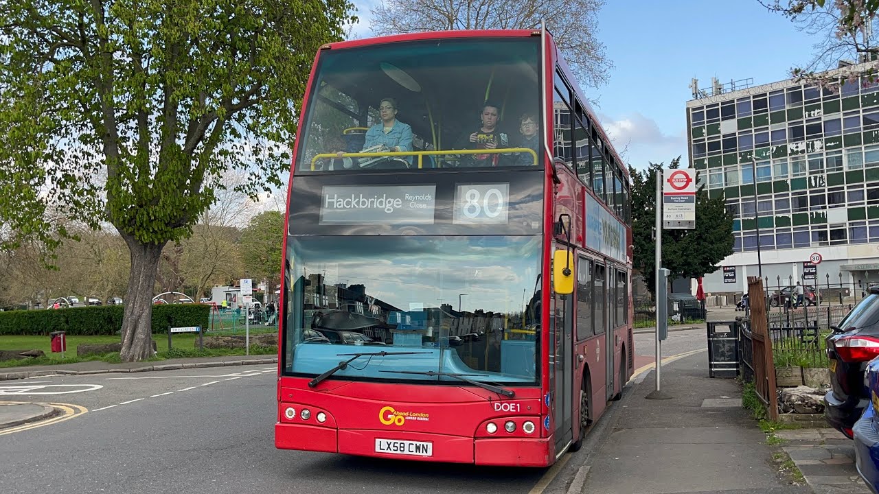 *Withdrawn* Journey on Go Ahead London Route 80 towards Hackbridge. Optare Olympus  DOE1 (LX58 CWN)