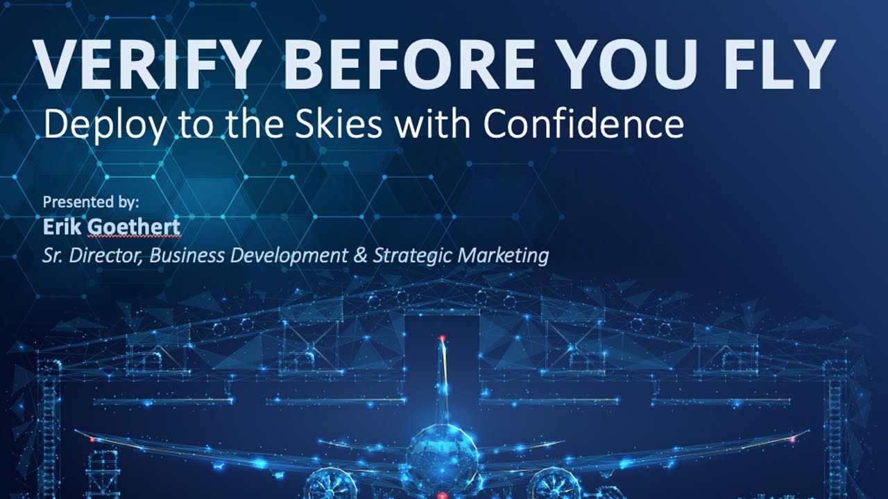 Verify Before You Fly - Webinar