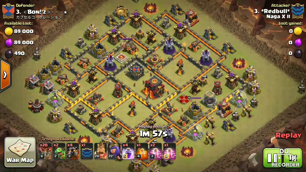 Th10 best 3 star attack strategy(max Th10 killed with low level heros)