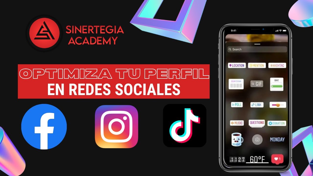 Optimiza tu perfil en redes sociales | Sinertegia Academy