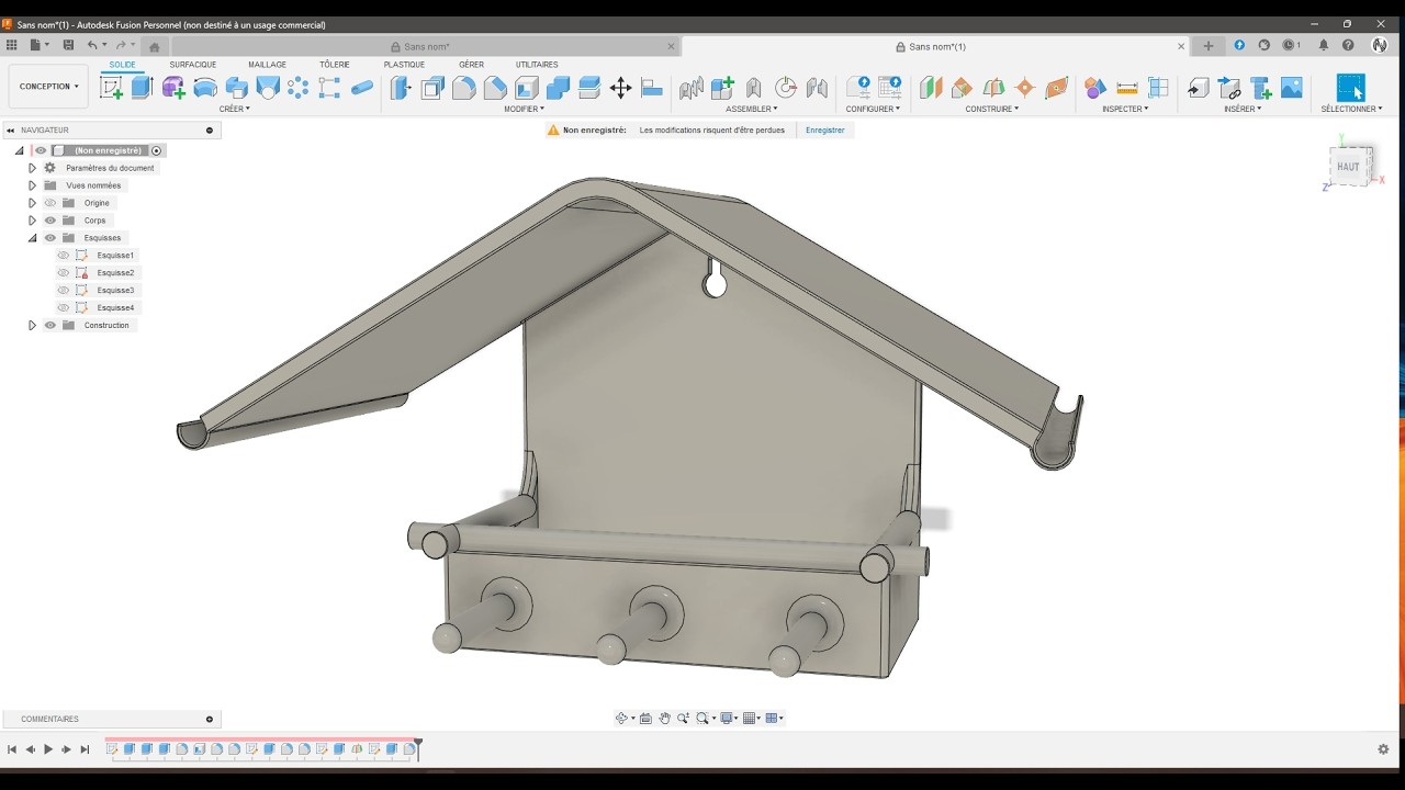 Les Tutos Fusion 360 de Manu - Une mangeoire à oiseaux - #LTF360DM