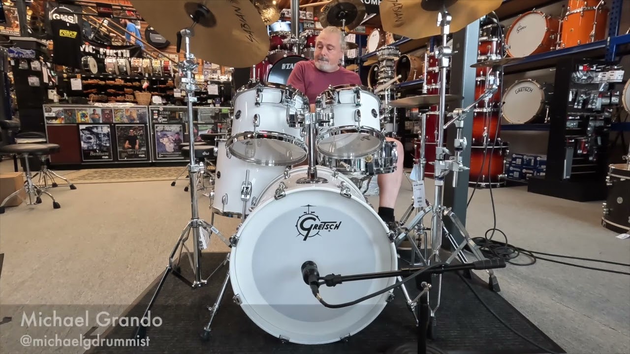 Gretsch Renown 4pc Drum Kit in Piano White