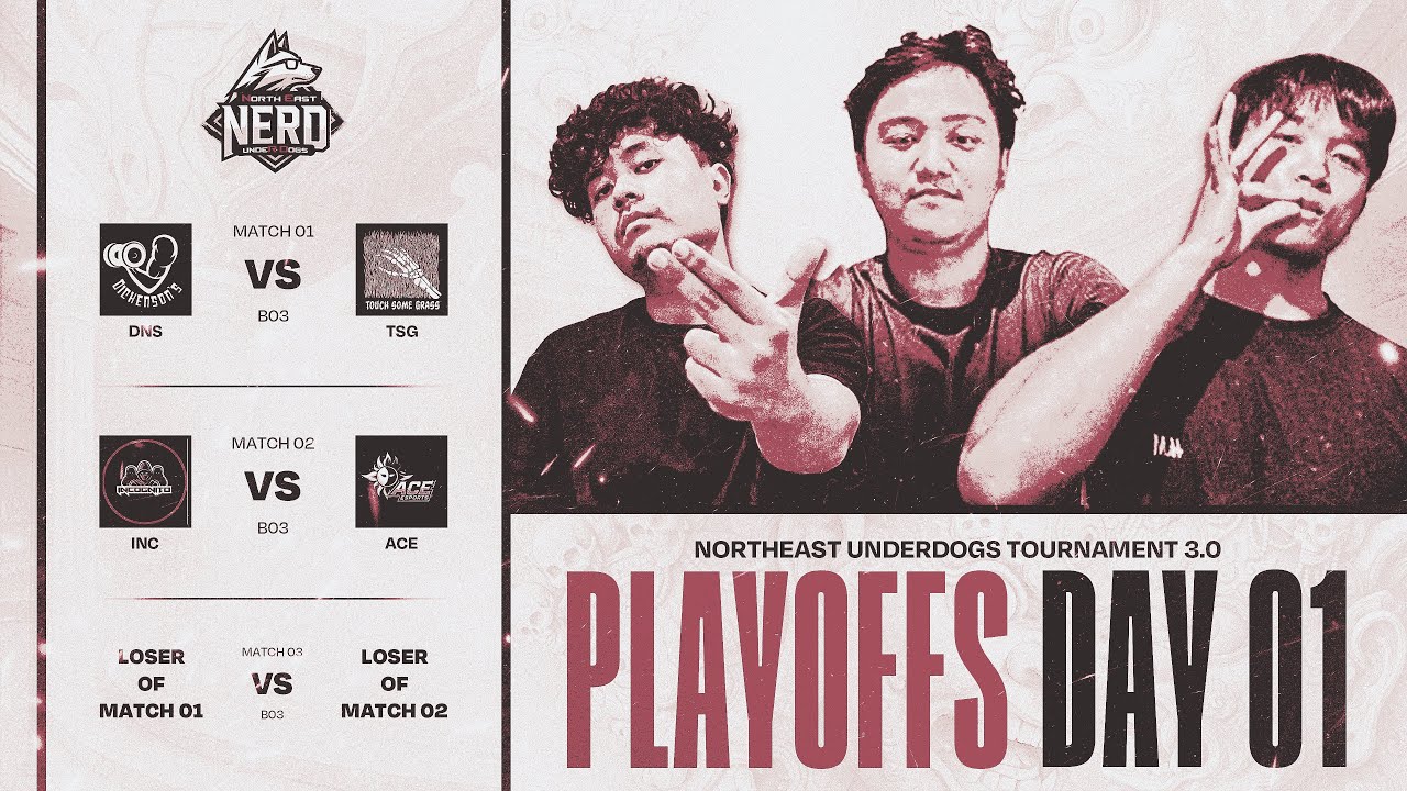 NERD 3.0 | Underdogs Playoffs Day 1 | Moba Legends 5v5 Tournament