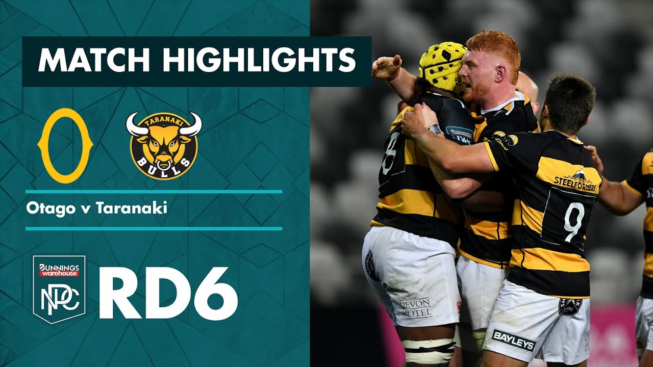 RD 6 HIGHLIGHTS | Otago v Taranaki (Bunnings NPC 2021)