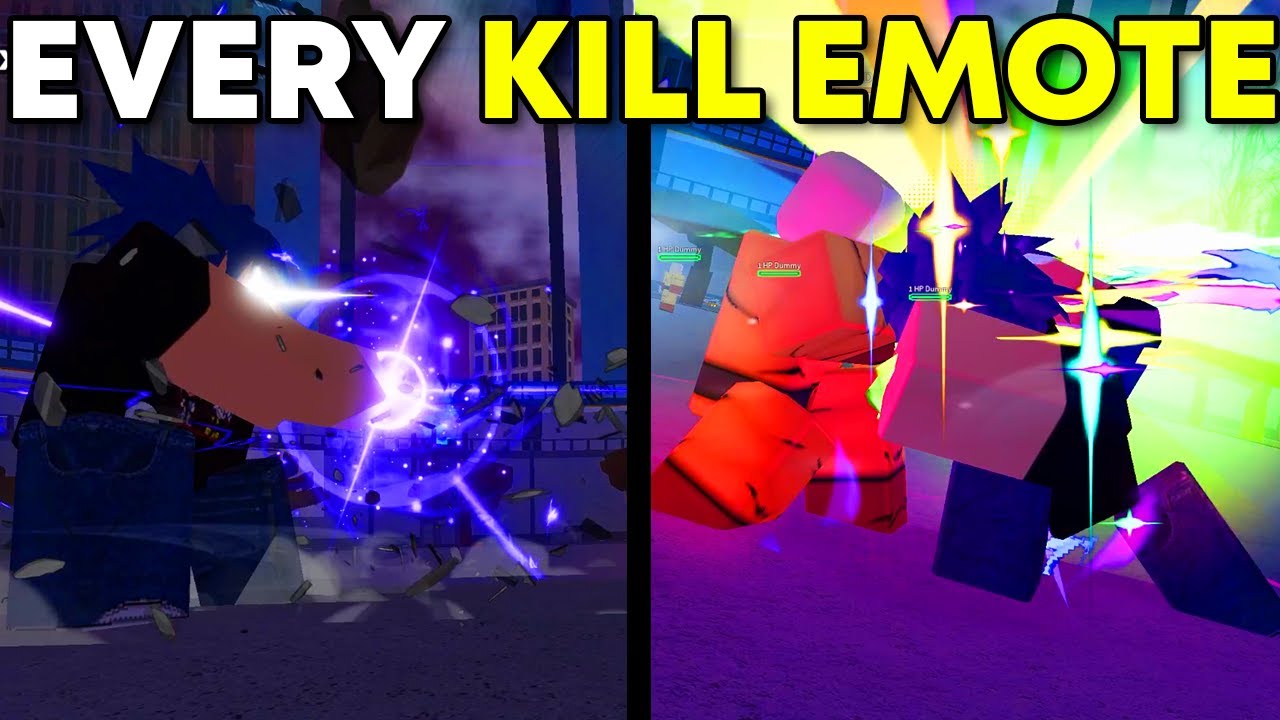 EVERY KILL EMOTE in HEROES BATTLEGROUNDS
