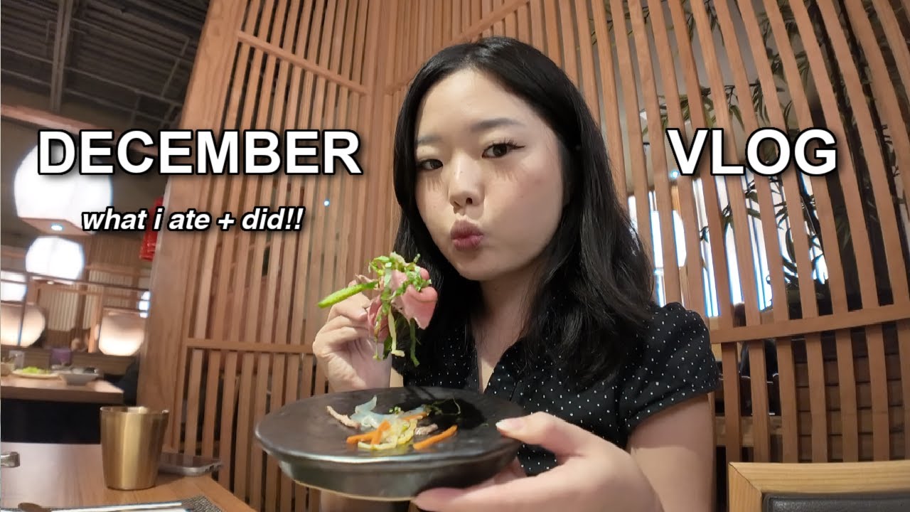 🍧 everything i ATE + DID in a week: korean course meal, 3:00 AM morning, family time 🎀