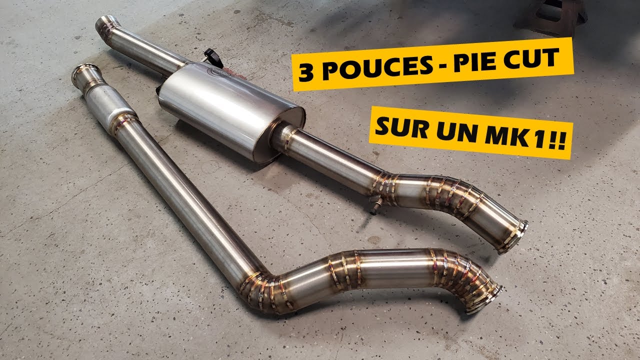 Fabrication d'un exhaust sur mesure en stainless - Jetta Mk1 3.6L
