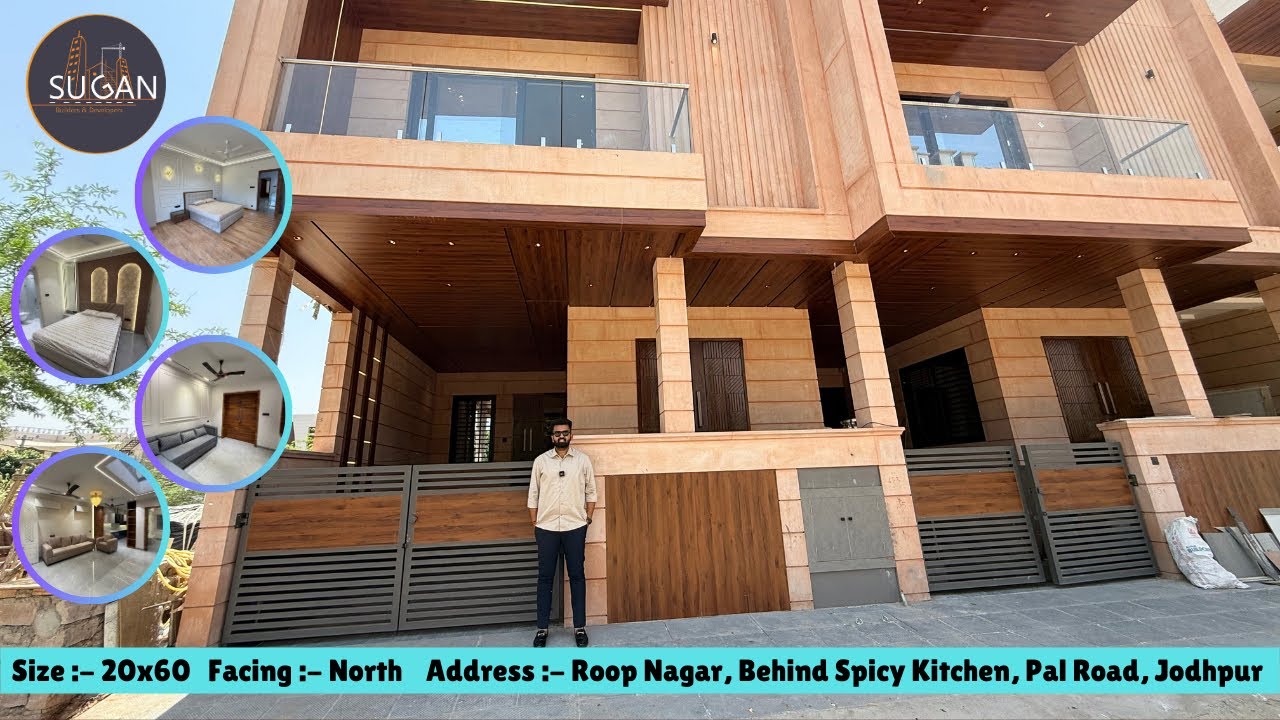 Garden facing 20x60 ultra luxury house at Roop Nagar, pal road | Jodhpur | @Sugan Builders and Developers