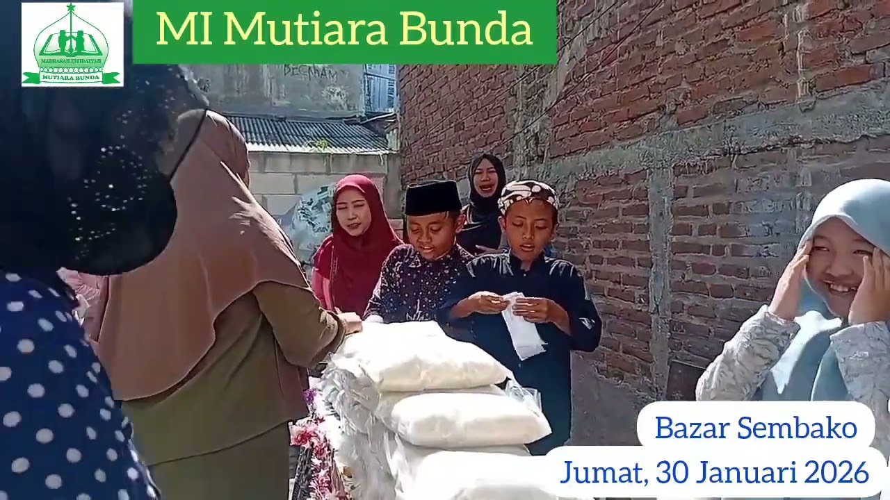 Bazar sembako murah menyambut bulan Ramadhan  MI Mutiara Bunda Surabaya
