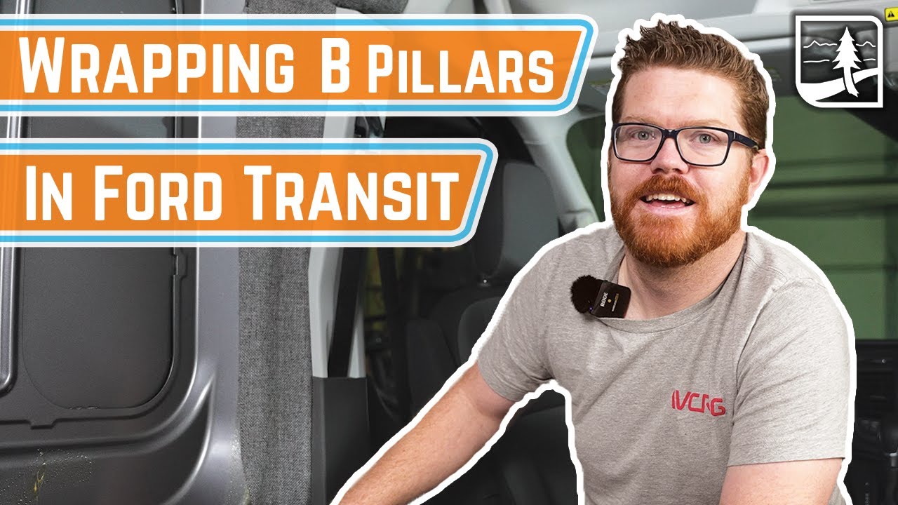 How to WRAP B Pillars in FORD TRANSIT | EASY Wrapping Steps