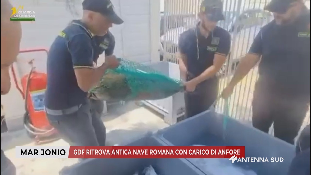 03 FEBBRAIO 2026 - MAR JONIO - GDF RITROVA ANTICA NAVE ROMANA CON CARICO DI ANFORE