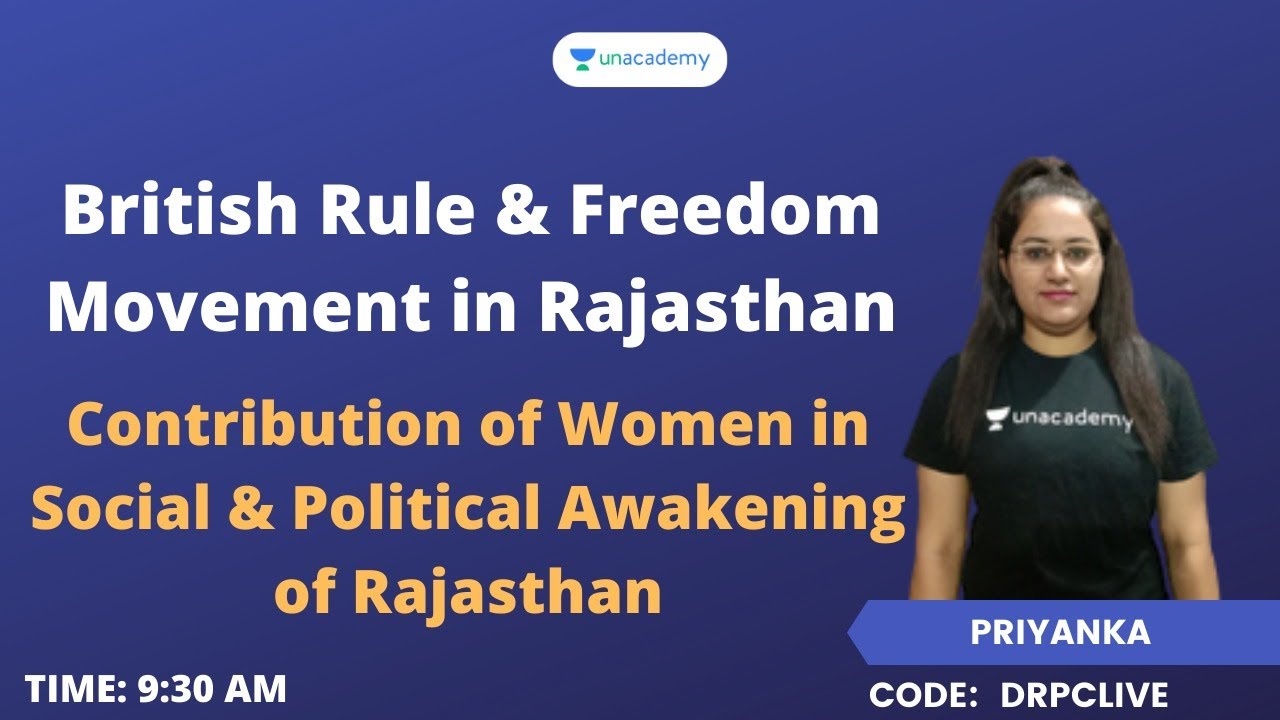 Contribution of Women in Social &Political Awakening of RajasthanIRAS/PSI/COLLEGE LECTURER| Priyanka