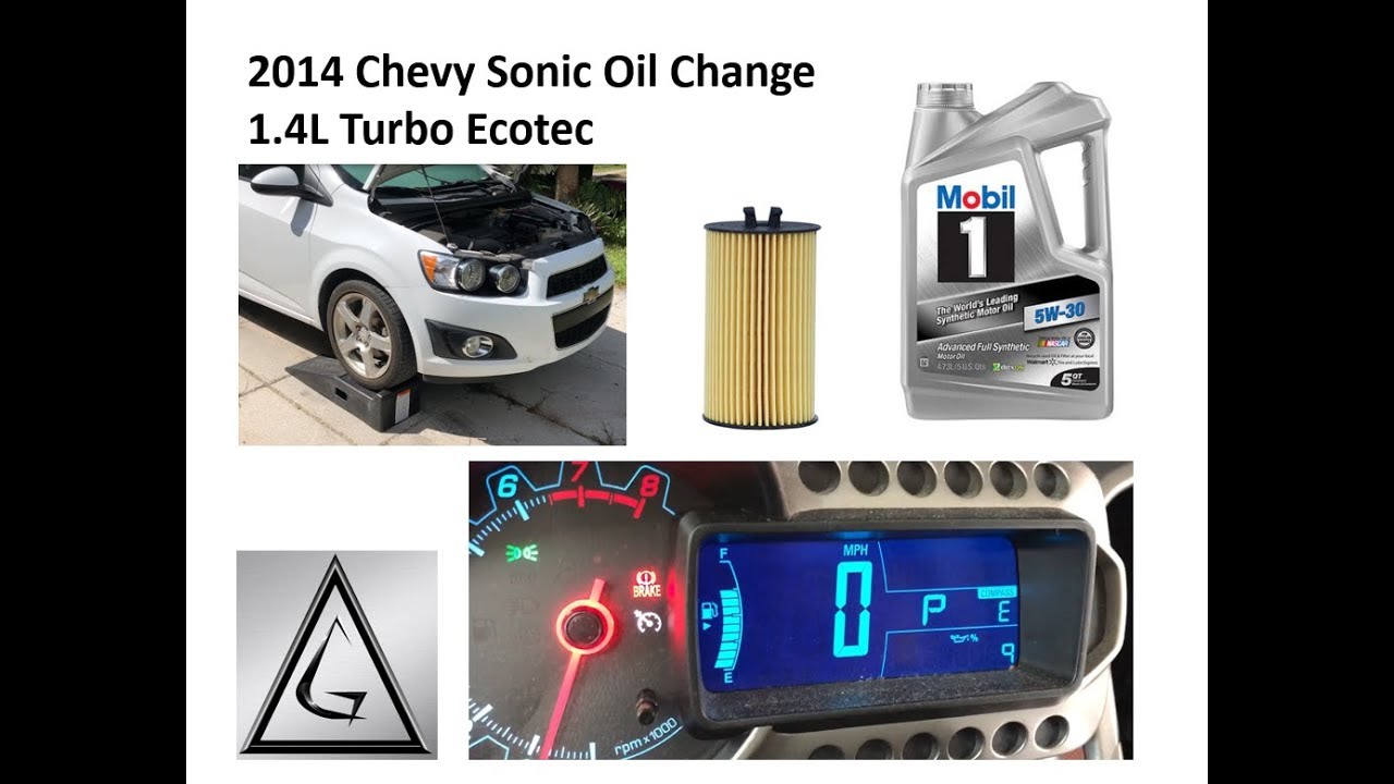 Chevy Sonic Oil Change 1.4L Turbo