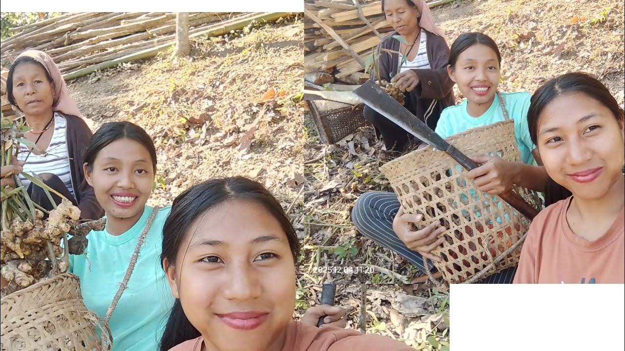 Going for firewood with my friends 