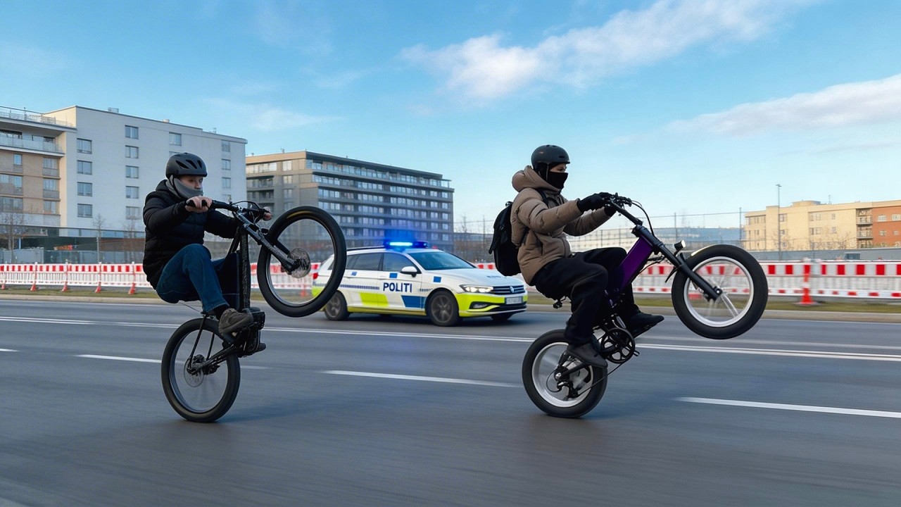 KØRER BAGHJUL PÅ DANMARKS KRAFTIGSTE ELCYKEL (HJEMMELAVET)