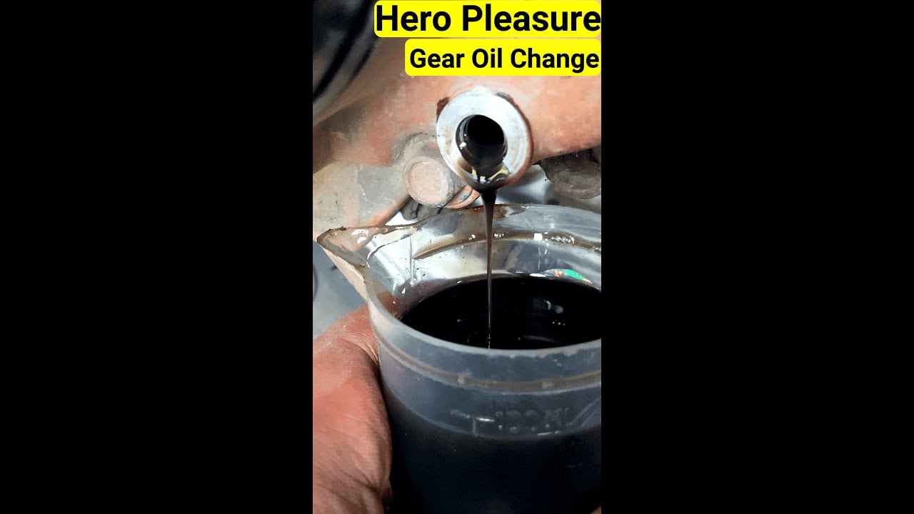 Hero Pleasure Scooter gear oil change #shorts